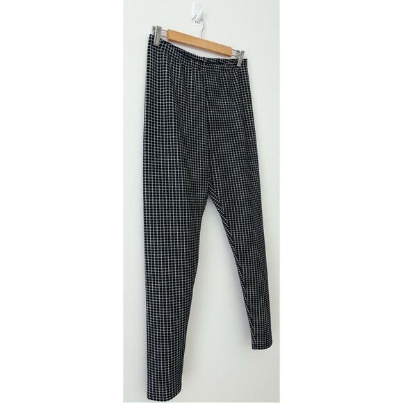 SHEIN Black White Houndstooth Check Leggings | Size L - Picture 5 of 9